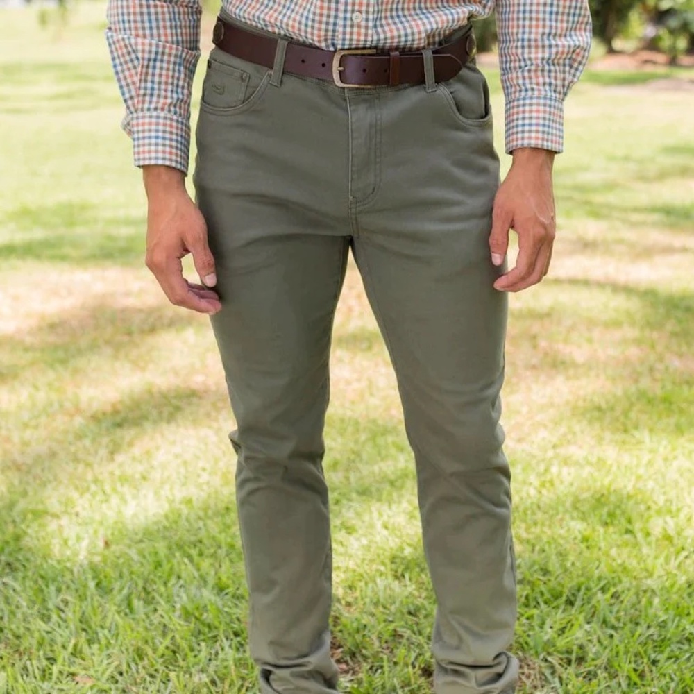 Southern Marsh Brazos Stretch Twill Pant - Dark Green 30x30